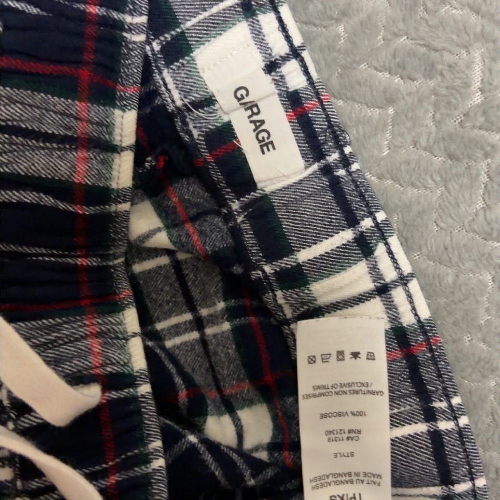 Garage Navy, Green and Red Plaid Lounge Pants